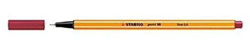 STABILO point 88 Fineliner 10er Faltschachtel (3 x 10er Pack dunkelrot)
