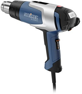 Steinel HL2020E HL 2020 E - Pistola de aire caliente, 2200 W de potencia, 3 velocidades de flujo de aire, rango de temperatura 60-600 grados, pistola de calor con pantalla LCD