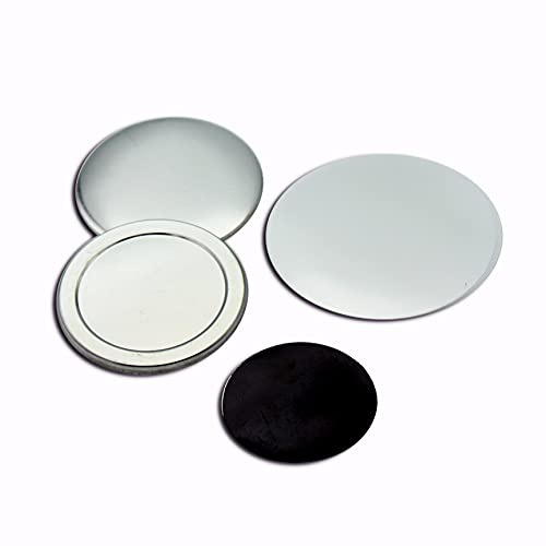 ChiButtons 75mm Metric Rubber Magnet Fridge Button 100 Sets with Magnet, Upper Shell, Mylar Film & Metal Cover (Official ChiButtons Supplies)