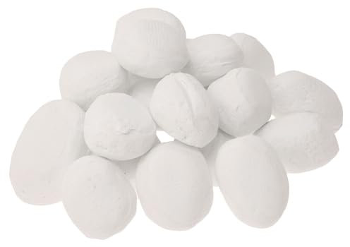 24 pietre in ceramica bianca in gel per camino, bruciatore a bioetanolo, decorazione per piante, ciotola, tavolo, decorazione