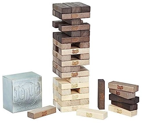 Hasbro Gaming Juego Jenga, Edición Serie Rústica, Multicolor