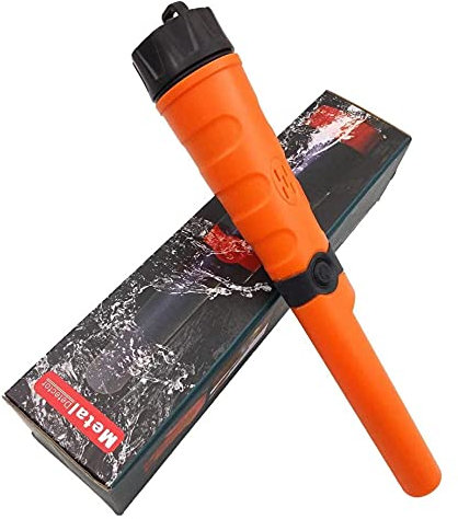Bluetooth earphone Ip68 Waterproof Metal Detector Rivelatore d'oro Pinpointers 360° Detector Finder Adulti E Bambini Scanner Sotterraneo (Color : Orange)