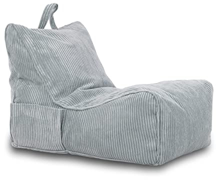 Ecopuf Sitzsack Cord - Sitzsäcke - Bean Bag - Sitzsack mit Füllung zum Kinderzimmer und zum Wohnzimmer - für Erwachsene und Kinder