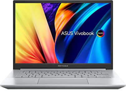 ASUS Vivobook Pro ‎90NB0YH2 - Ordenador Portátil de 14 Full HD (AMD Ryzen 7 5800H, 16GB RAM, 512GB SSD, AMD Radeon Graphics, Windows 11) Color Plata - Teclado QWERTY Español