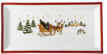Platte eckig 36 cm Happy Wintertime 36x18 CM