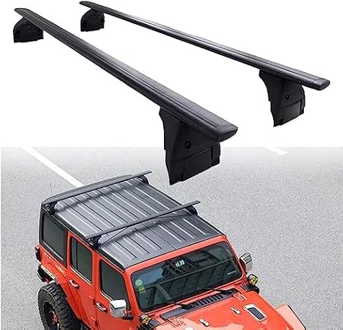 HCELET 2 Stück Auto Dachträger für Jeep Wrangler JL JK 2007-2021, Top Crossbar Dachregal RelingträGer ZubehöR