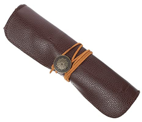ABOOFAN 2stücke Werkzeug Roll-up Tasche Aus Echtem Leder Organizer Für Schnitzmesser Und Werkzeuge Tragbar Leicht Und Platzsparend Für Handwerker Und Unterwegs