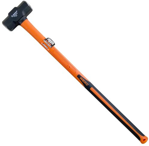 WEDO Masse En Fibre De Verre 2700 g,Marteau De Forgeron Acier Forgé Robuste,Acier Au Carbone,Longue 894mm,Mazza 6lb