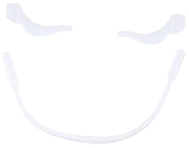 OSALADI Brillenhalter Mit Antirutsch Brillenband Und Ohrbügelgriff Universeller Brillenhalter Aus Weichem Silikon Für Junge Mädchen Weiß