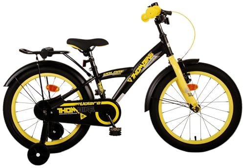 Volare Thombike Kinderfahrrad - Jungen - 18 Zoll - Schwarz Gelb