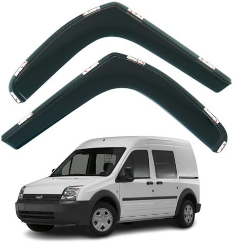 Set mit 2 Windabweisern, kompatibel mit Ford Transit Connect 2002 2003 2004 2005 2006 2007 2008 2009 2010 2011 2012 2013 Modelle.