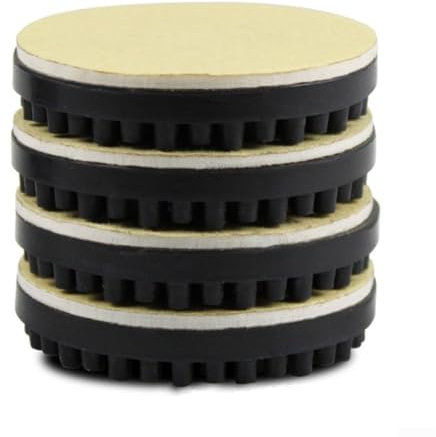 4 x Plattenspieler-Isolationsfüße, Vibrationsdämpfung, Isolierung, selbstklebend, rutschfest, für Vinyl-Schallplattenspieler
