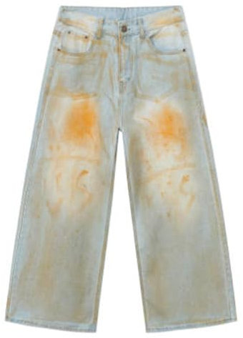 Jeans Slim Fit Uomo con Elastico in Vita, Corti Bambino, Y2K, Bottoni per Stringere, Estivi Leggeri, Ragazzo 14 Anni