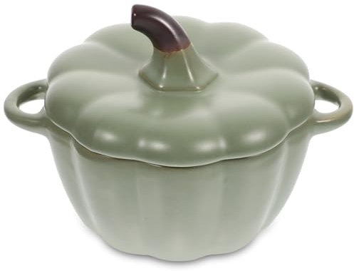 Cabilock Ciotola Per Zuppa Di Zucca Pentola Per Stufato Pentola Per Stufato in Ceramica Coperchio Per Ciotola Di Zucca Ciotola Da Cucina