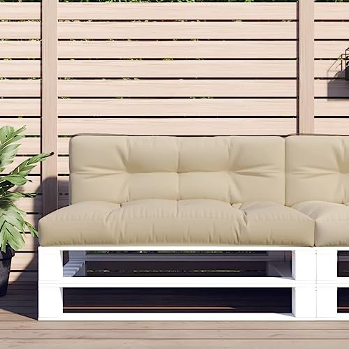 ShGaxin Sofakissen aus Paletten aus Stoff, Beige, 120 x 40 x 12 cm, Bodenkissen, Paletten, Kissen für den Außenbereich - 360626