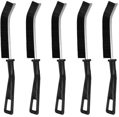 Cepillo de Limpieza de Grietas, 5 Piezas Cepillo Limpia Juntas de Cerdas Duras, Cepillo Juntas Limpieza Hogar, para Baño, Cocina, Inodoro, Bañera, Fregadero, Ventanas