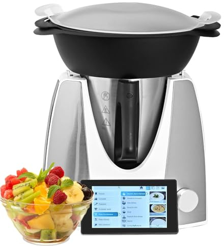 Robot de cuisine multicuiseur avec WiFi, plus de 10 fonctions prédéfinies, écran TFT – Capacité de 2,5 L pour cuisiner, mélanger, bouillir – Machine de cuisson automatique intelligente