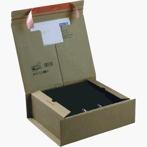 ColomPac PaketVersandkarton ´POST´, Größe L, braun