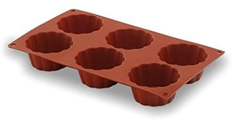 LACOR 66820 Briocheform für 6 Madeleine 1 | Langlebiges Profi-Utensil; entwickelt für optimale Leistung und schnelle, unkomplizierte Reinigung in der Spülmaschine