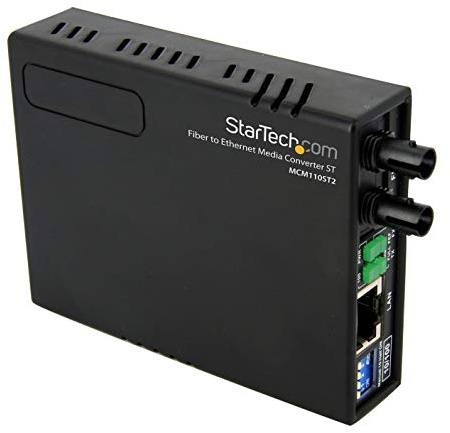 StarTech.com Convertisseur de média fibre optique Fast Ethernet multimode ST 10/100 - 2 km (MCM110ST2EU)