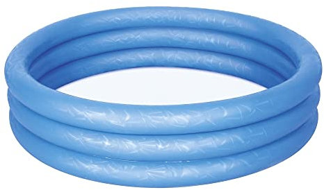 Bestway 51024 Piscine Pataugeoire Gonflable Ronde 3 Boudins 102 X 25 cm, 3 Couleurs Assorties