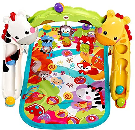 Fisher Price CCB70 - Erlebnisdecke mit Musik, Geräuschen und Lichtern, Spielmatte mit Beschäftigungsmöglichkeiten für Babys und Kleinkinder ab der Geburt