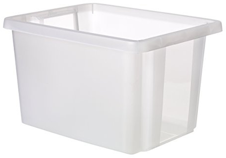 Curver 00751-001-00 Essentials Box, stapelbar, Kunststoff, transparent, 42,5 x 33,5 x 26,2 cm, 26 l