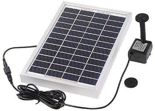 BONDWL Polycrystalline Silicon Solar Powered 12V 5W Solar Brushless Pump Water Cycle/Pond Fountain