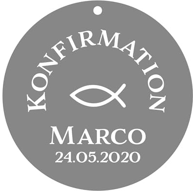 Geschenkanhänger Tags Etiketten Kommunion, Konfirmation, Taufe
