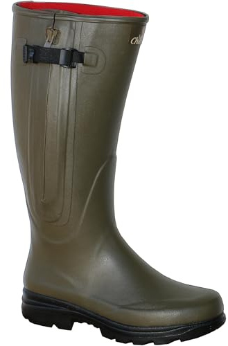 La Chasse Oefele Arles Bottes de chasse en néoprène avec fermeture éclair pour homme et femme Bottes de chasse imperméables en caoutchouc de la marque Oefele Jagd & Outdoor Shop, vert olive, 46 EU