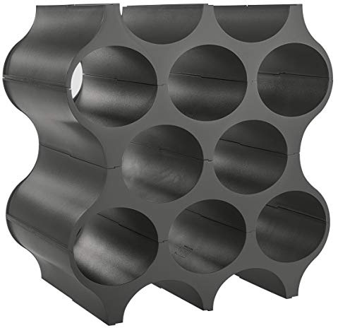 Koziol Set-Up Flaschenregal Thermoplastischer Kunststoff, Grau (deep grey)