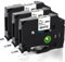 3 x Aken Kompatibel mit Brother P touch Beschriftungsgerät TZe-231 TZe231 12mm 0.47, P touch Bänder TZ Laminierte Schriftband für Brother Ptouch H100LB H101C H105 H107B H1010 P300BT, Schwarz auf Weiß