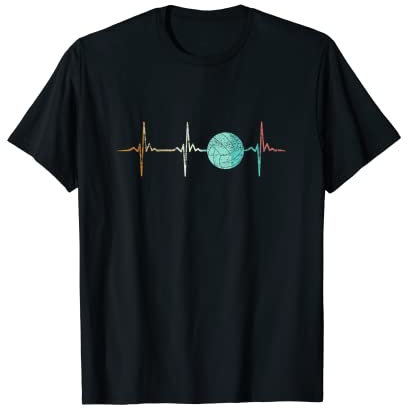 Volleyballspieler Herzschlag Volleyball Volleyballer T-Shirt