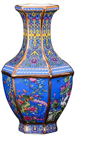 FAMoUsGoods Vase en Porcelaine Chinoise Ancienne Vase décorative Vase de Fleur for la décoration de Mariage Pot Jingdezhen Vase Vase Cadeau de Noël Vases à Fleurs Décoratifs