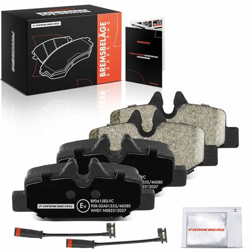 Frankberg Brake Pad Set Includes 4 brake pads Rear 64202120 | Compatible with: Vito Bus W639, Viano W639, Vito/Mixto Van W639