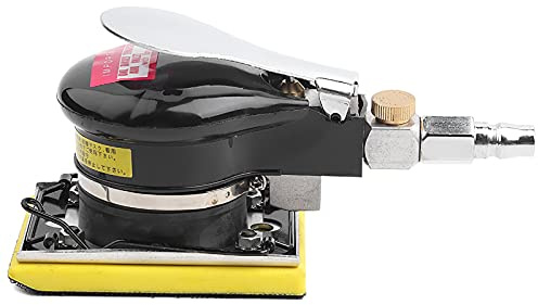 Mini Levigatrice Pneumatica, Levigatrice Orbitale Casuale Ad Alta velocità 10000 Giri/min, Ingresso 1/4, Piastra di Supporto Quadrata 75 Mm X 100 Mm, Set per Lucidatura