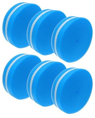 4INSTALATOR Randstreifen für Fußbodenheizung 150 Meter | 150 x 8 mm | 6 Rollen | Randdämmstreifen Randstreifen Randdämmung | Fussbodenheizung | Blau | haltbares