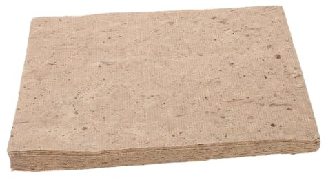 DIYEAH Handgeschöpftes Dickes Natur Scrapbook Papier 20 Blatt Strukturiertes Reispapier Vintage Bastelpapier für Kalligrafie Decoupage und Scrapbooking