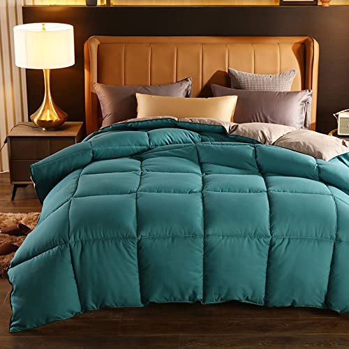Coperta invernale in piuma d'oca e piumino nordico, spessa e calda, trapuntata, per l'inverno, 150 cm, da donna