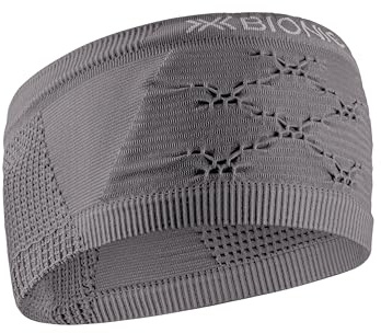 X-Bionic High-Performance Wintersport-Stirnband mit fortschrittlichem Schweißband und 3D Bionic Sphere Technologie für optimalen Komfort und Temperaturregulierung - Seal Grau/Grau, L/XL