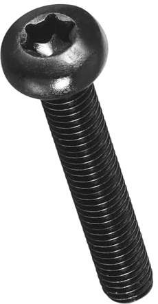 METALLIXITY Pan Head Torx Security Screws Bolts (M5-0.8x30mm) 50Pcs, Button Torx Head Machine Screws Carbon steel - for Furniture Woodworking Project, Black | Button Head Machine Screw,Black,for Furniture Woodworking Project,DIY Project,etc.