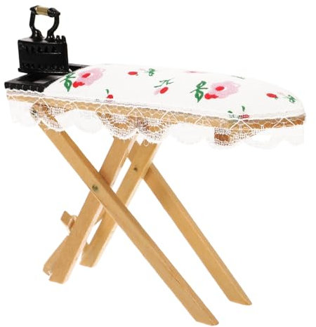 CHICAMPERA Petit Fer à Repasser Décoratif Modèle De Table à Repasser Miniature Accessoire pour Maison De Poupée