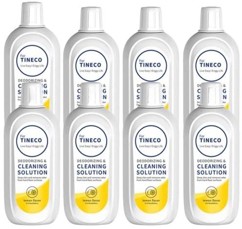 JKDND 8 Pz Limone Detergente for Pavimenti 500ml Compatibile con Tineco Floor One S3/S5/iFloor/Breeze/S5 Combo/S7 PRO Vacuum Robot Parts