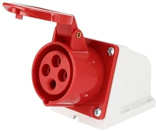 WYOBHOTCP Spina Industriale 3P/4P/5Pin Connettore Elettrico 32A IP44 Impermeabile Presa a Parete Maschio Femmina 220V 380V Pannello Nascosto(5p 32a Connector)