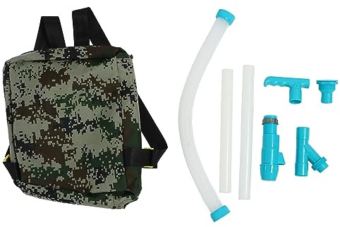 Telituny Esparcidor Abono Mochila, Gran Capacidad Tela Oxford Manual, Ajustable Hombreras para Huerto Verduras Árboles Frutales