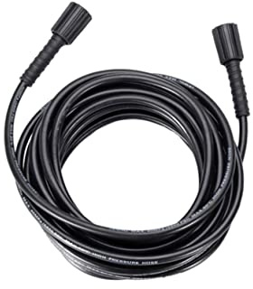 Toyvian Manguera para Lavadora Alta Presión Flexible y Resistente con Conexiones Hembra Tubo de Goma para Limpieza Frío Compatible con Hidrolimpiadoras Domésticas