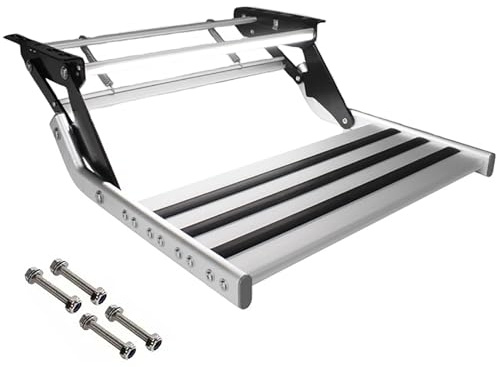 Marchepieds électriques automatiques/manuels avec lumière pour camping-car, camping-car, remorque de voyage, capacité de charge de 150 kg