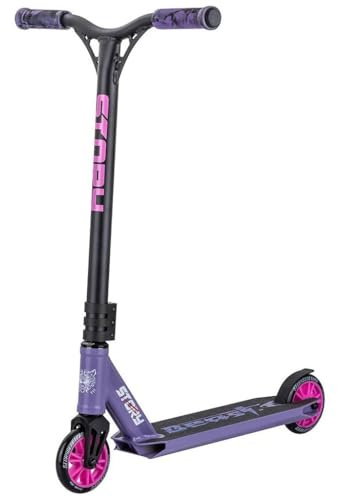 Story Stunt Scooter Beast | Hochleistungs-ABEC-9-Kugellager | 360°-Lenker für Freestyle | Langlebige 6061 Aluminiumlegierung (Lavendel)