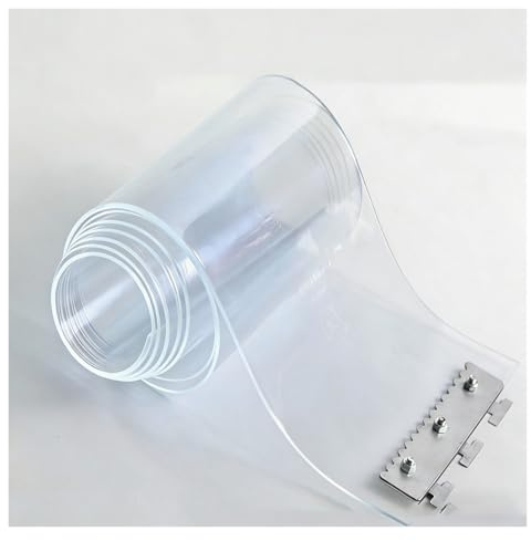Streifenvorhang Türvorhang Glatt Industrieller Elastischer Vorhang Pvc Lamellenvorhang Balkon Schlafzimmer(75x220cm/29.53x86.61in)