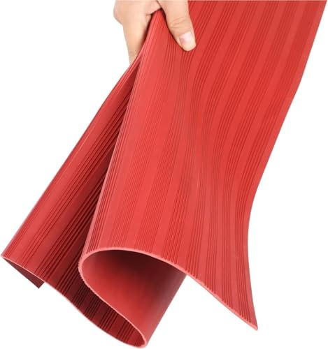Insulating Rubber Floor Mats, High Voltage Insulated Electrical Safety Mat for Industrial Work Spaces, Anti-electrocution Switchboard Matting, Thickness Options(0.1inx9.5ft)
